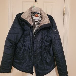 Womens Columbia brand XL Onni Heat coat Navy